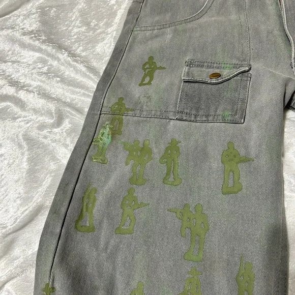 NWT DasYori Toy Soldier Men’s Flare Streetwear Jeans - Picture 9 of 11